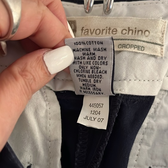 Gap Favorite Chino Cropped Pants, size 6, navy, NWT - Picture 12 of 12